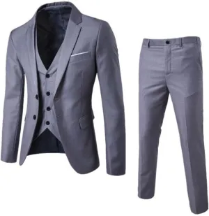LCMTWX Wedding Suits For Men Business Wedding Party Jacket Vest & Pants Coat Trajes Elegantes Para Black Suits For Men