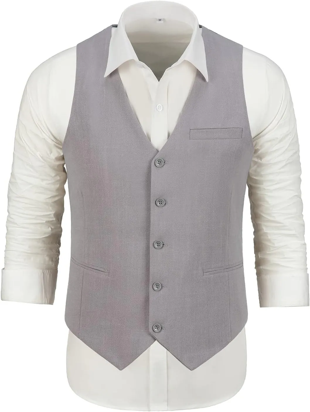 Linen Suits for Men Casual Wedding Suits Men 2 Piece Suits Groomsmen Tuxedos Summer Beach Prom Vest and Pants Set