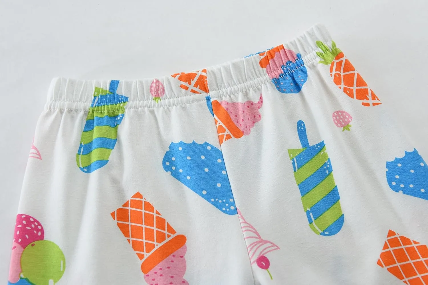 Little Hand Toddler Baby Girls Pajamas Kids Short Sets Cotton Pjs Sleepwear Summer Clothes 2-7 Years