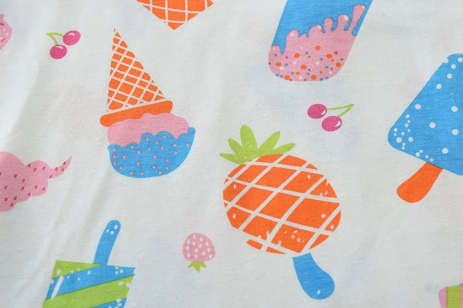 Little Hand Toddler Baby Girls Pajamas Kids Short Sets Cotton Pjs Sleepwear Summer Clothes 2-7 Years