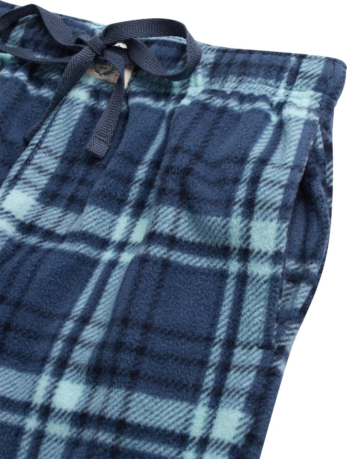 Lucky Brand Men's Pajama Set - 2 Piece Long Sleeve Crewneck Mens Shirts and Flannel Lounge Pants - Cozy Pajama Pants Set S-XL