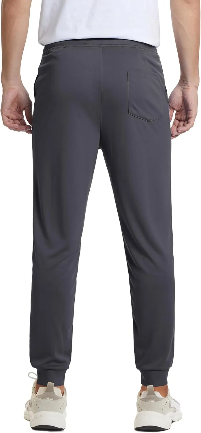 MAGCOMSEN Men's Joggers Sweatpants Quick Dry Running Pants with Pockets Summer Lightweight Athletic Workout Pants