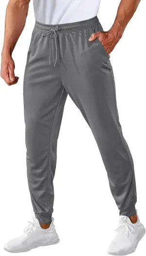 MAGCOMSEN Men's Joggers Sweatpants Quick Dry Running Pants with Pockets Summer Lightweight Athletic Workout Pants