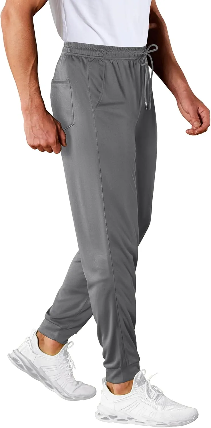 MAGCOMSEN Men's Joggers Sweatpants Quick Dry Running Pants with Pockets Summer Lightweight Athletic Workout Pants