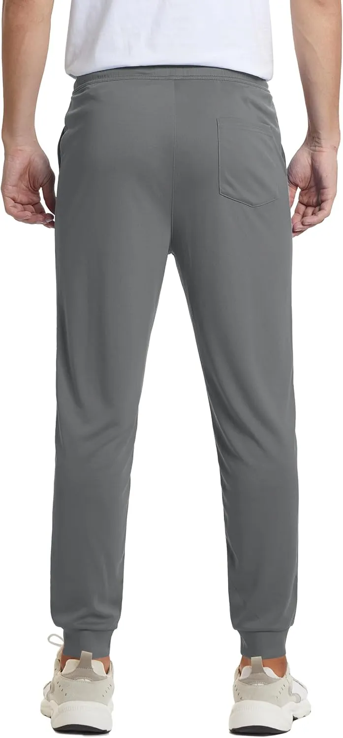 MAGCOMSEN Men's Joggers Sweatpants Quick Dry Running Pants with Pockets Summer Lightweight Athletic Workout Pants
