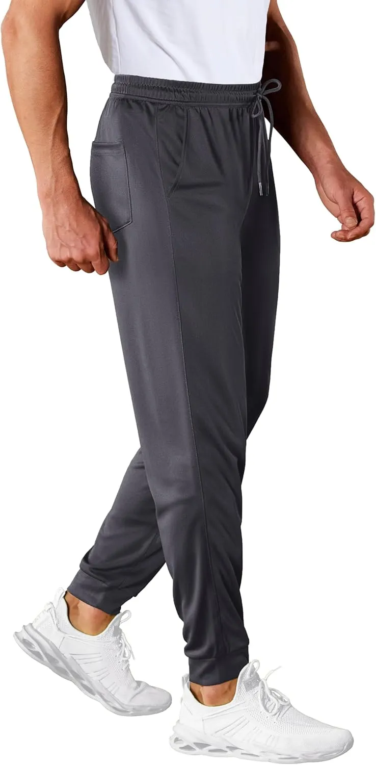 MAGCOMSEN Men's Joggers Sweatpants Quick Dry Running Pants with Pockets Summer Lightweight Athletic Workout Pants