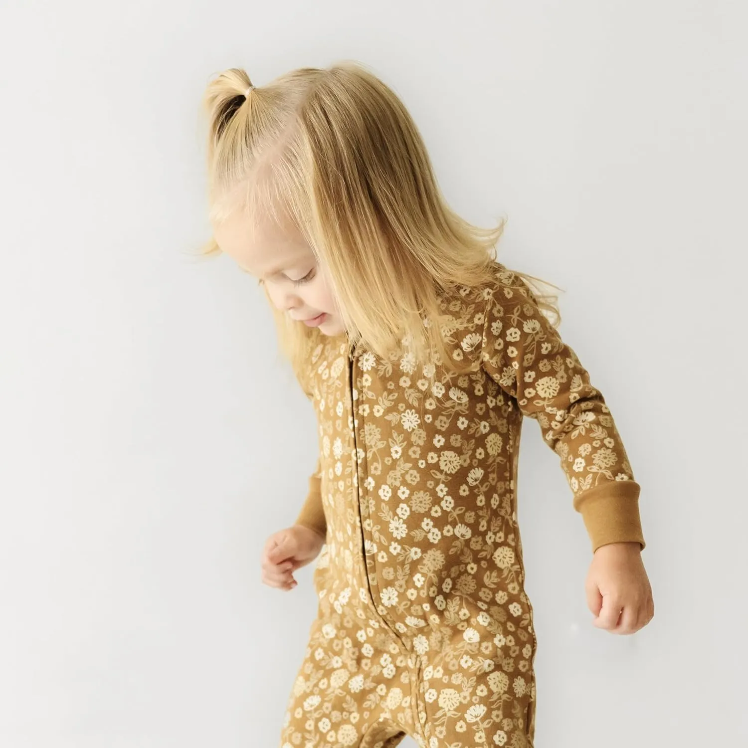 MakeMake Organics GOTS Certified Organic Baby Clothes 2-Way zip romper Footie Infant Gender Neutral Baby Boy Girls