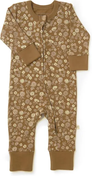 MakeMake Organics GOTS Certified Organic Baby Clothes 2-Way zip romper Footie Infant Gender Neutral Baby Boy Girls