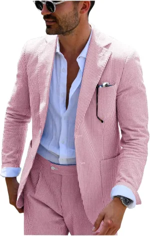 Mauuwy Men's Suits Slim Fit 2 Piece Notch Lapel Wedding Groom Tuxedo Single-Breasted Party Suit MXF05