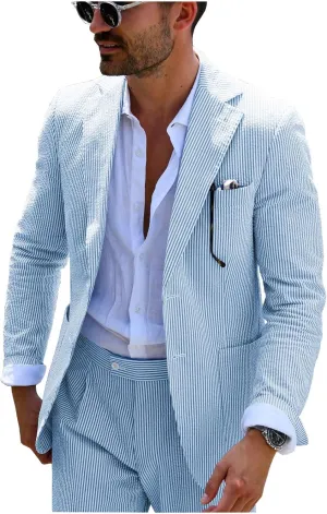 Mauuwy Men's Suits Slim Fit 2 Piece Notch Lapel Wedding Groom Tuxedo Single-Breasted Party Suit MXF05