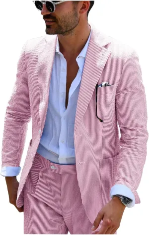 Mauuwy Men's Suits Slim Fit 2 Piece Notch Lapel Wedding Groom Tuxedo Single-Breasted Party Suit MXF05