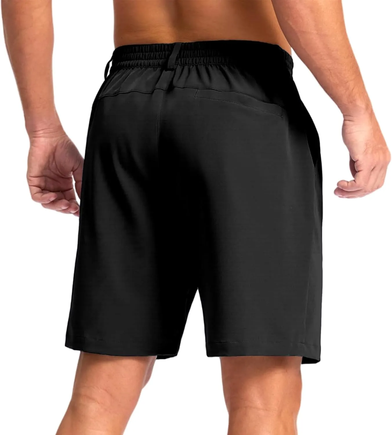 Men Casual Golf Shorts 7" Lightweight Stretch with Pockets Quick Dry Breathable Comfy for Work Hiking