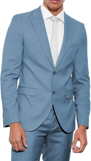 Men's 2 Piece Suits Classic Fit 2 Button Peak Lapel Jacket Blazer Pants Wedding Business Dinner Prom Dress Suit