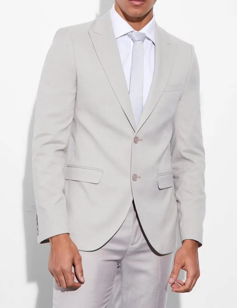 Men's 2 Piece Suits Classic Fit 2 Button Peak Lapel Jacket Blazer Pants Wedding Business Dinner Prom Dress Suit