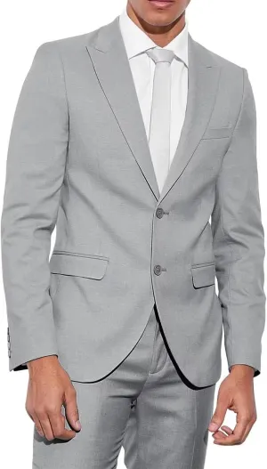 Men's 2 Piece Suits Classic Fit 2 Button Peak Lapel Jacket Blazer Pants Wedding Business Dinner Prom Dress Suit