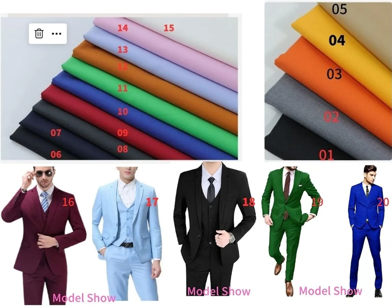 Men's 2 pieces Suit Sets Jacket   Pant Business big tall Suits