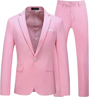 Men's 2 pieces Suit Sets Jacket   Pant Business big tall Suits