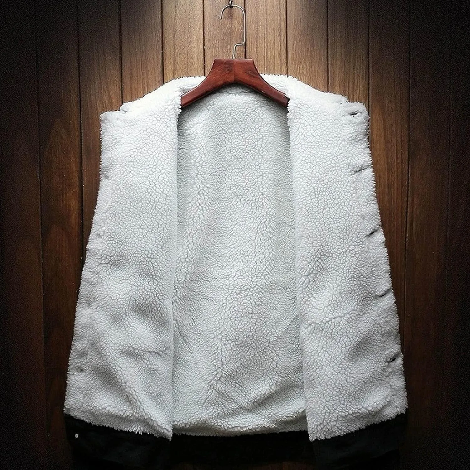 Mens Big and Tall Sherpa Fleece Lined Denim Jacket Winter Warm Thicken Trucker Jackets Button Down Cowboy Jean Jacket
