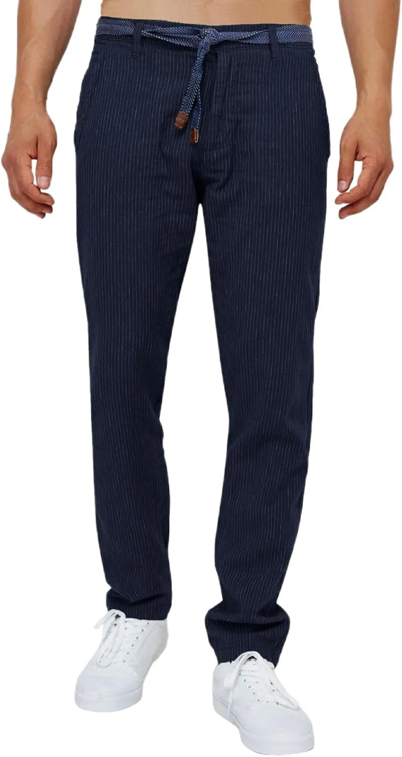 Men's Casual Corduroy Pants Comfy Pull on Elastic Waist Trousers Drawstring Cotton Pants