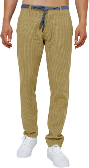 Men's Casual Corduroy Pants Comfy Pull on Elastic Waist Trousers Drawstring Cotton Pants