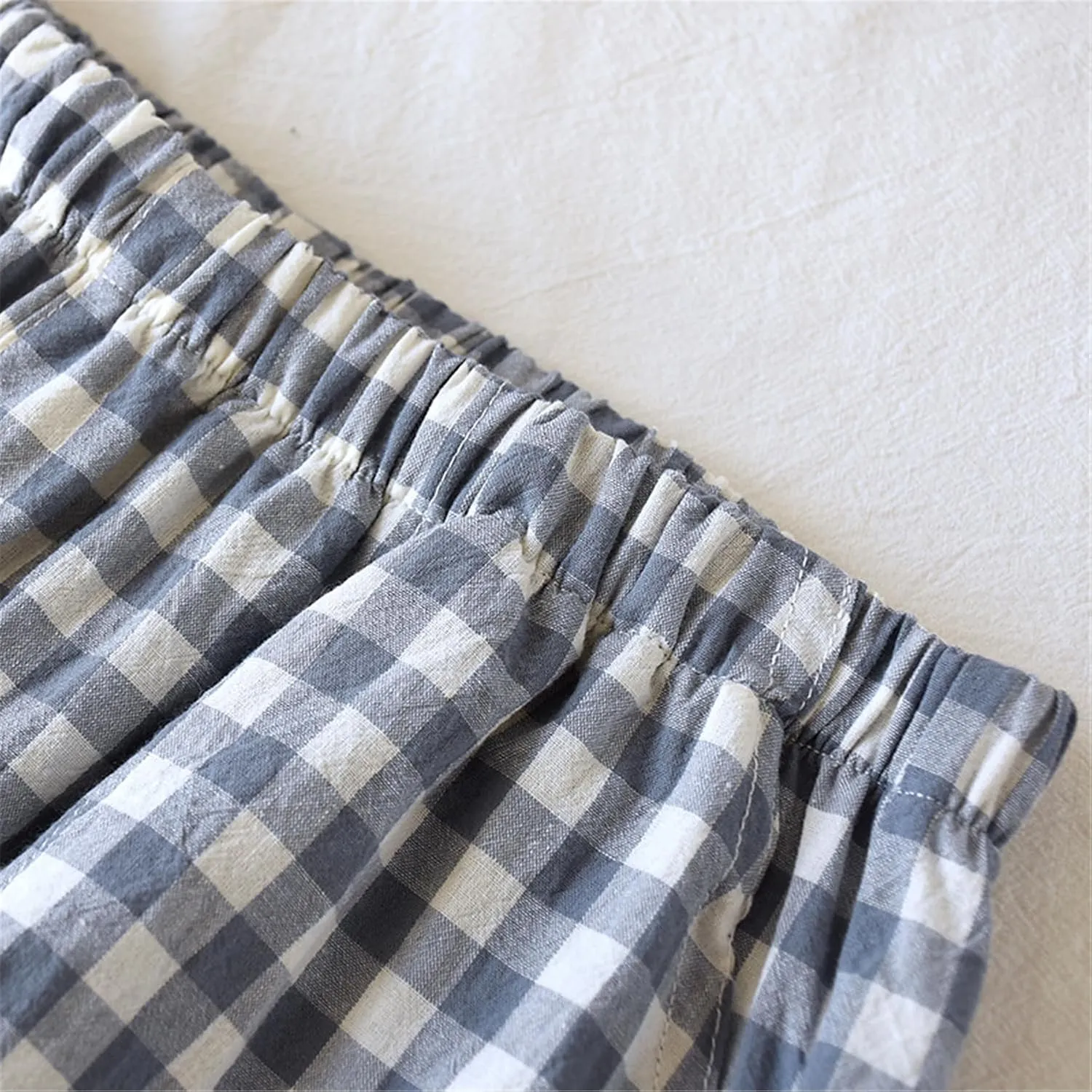 Mens Cotton Shorts Fleece Sleepwear Boxers and Lounge Pajamas Bottoms Underwear With Drawstrings