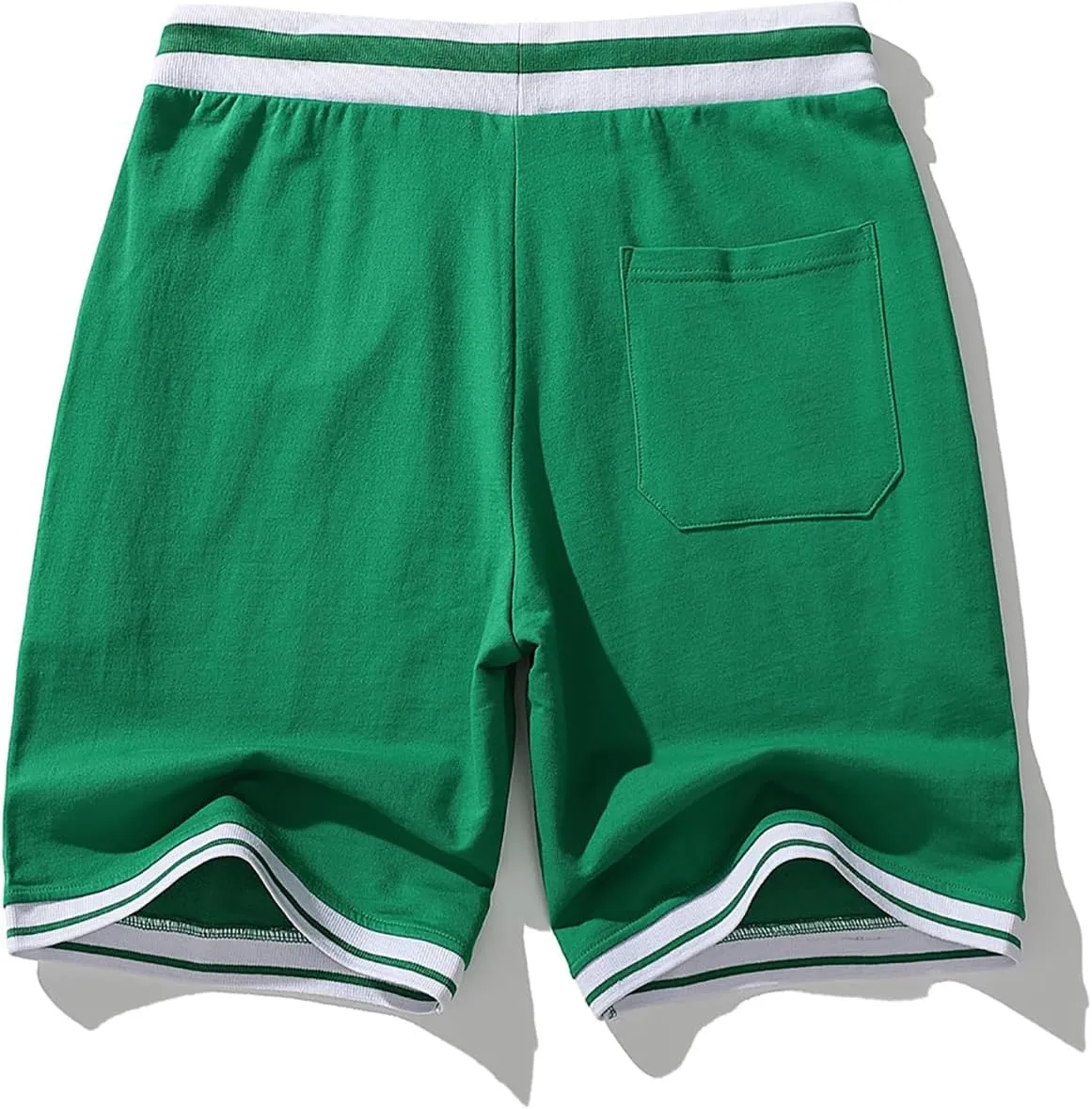 Mens Cotton Shorts Pajama Bottoms Sleepwear Knit Lounge Shorts With Drawstring & Pockets