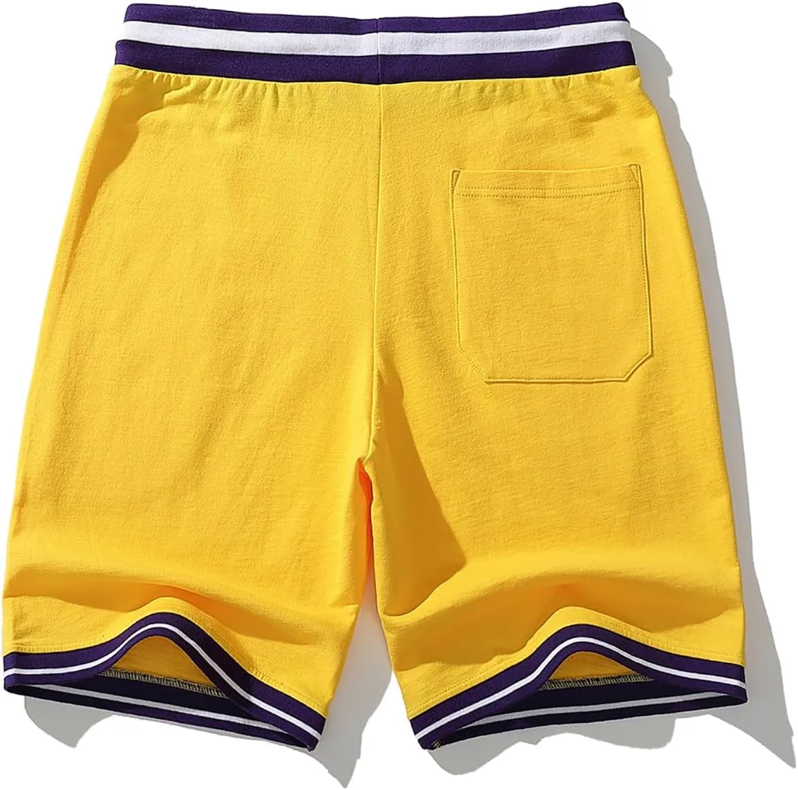 Mens Cotton Shorts Pajama Bottoms Sleepwear Knit Lounge Shorts With Drawstring & Pockets