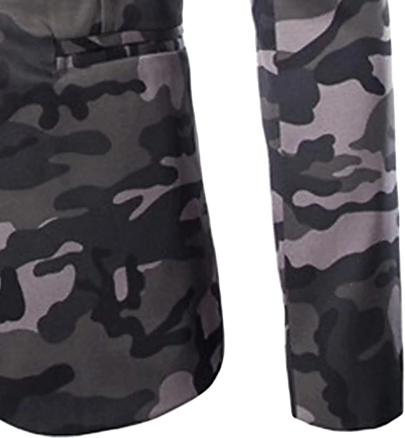 Men's Military Camouflage Suit Outdoor Notched Lapel Sport Jacket Classic Fit Camo Blazer Coat Jacket Tops