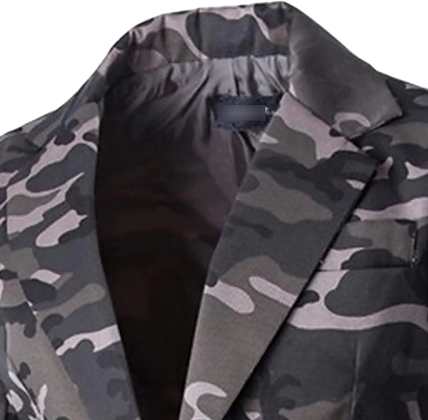 Men's Military Camouflage Suit Outdoor Notched Lapel Sport Jacket Classic Fit Camo Blazer Coat Jacket Tops