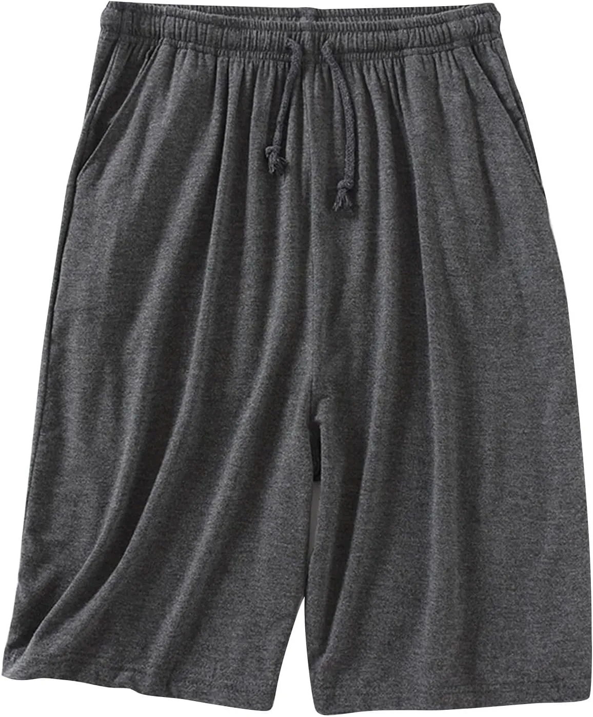 Men's Modal Shorts Soft Comfy Sleep Shorts Lounge Wear Pajama Bottoms Pockets Casual Elastic Waist Athletic Shorts