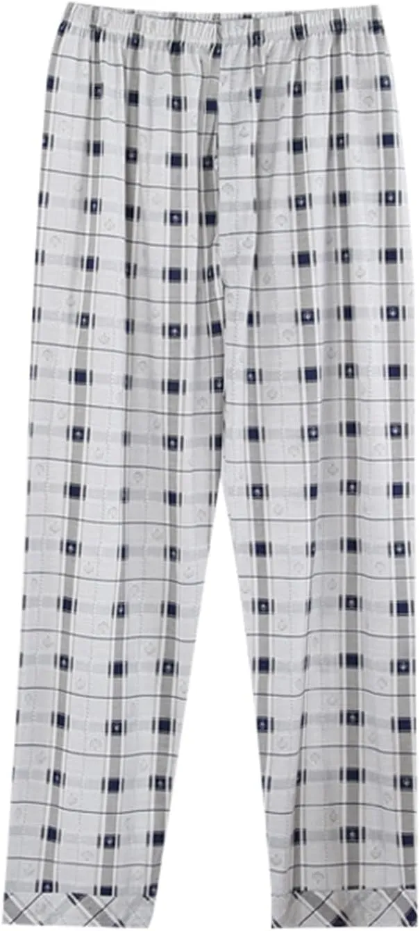 Mens Pajama Pants Plaid Sleep & Lounge Pants Funny Holiday Elastic Waist Soft Sleep Lounge Pjs Bottoms
