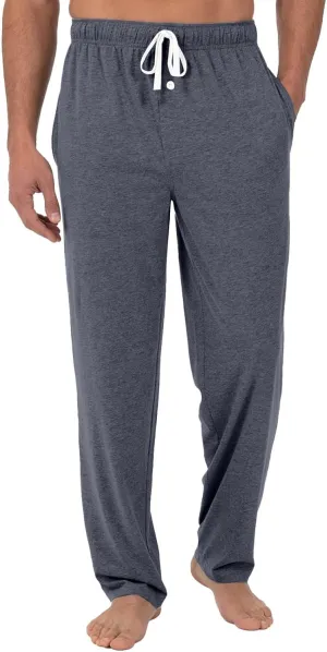 Mens Pajama Pants Soft Comfy Drawstring Waist Sleep Lounge Pants with Pockets Loose Cotton Pajama Bottoms Sleepwear
