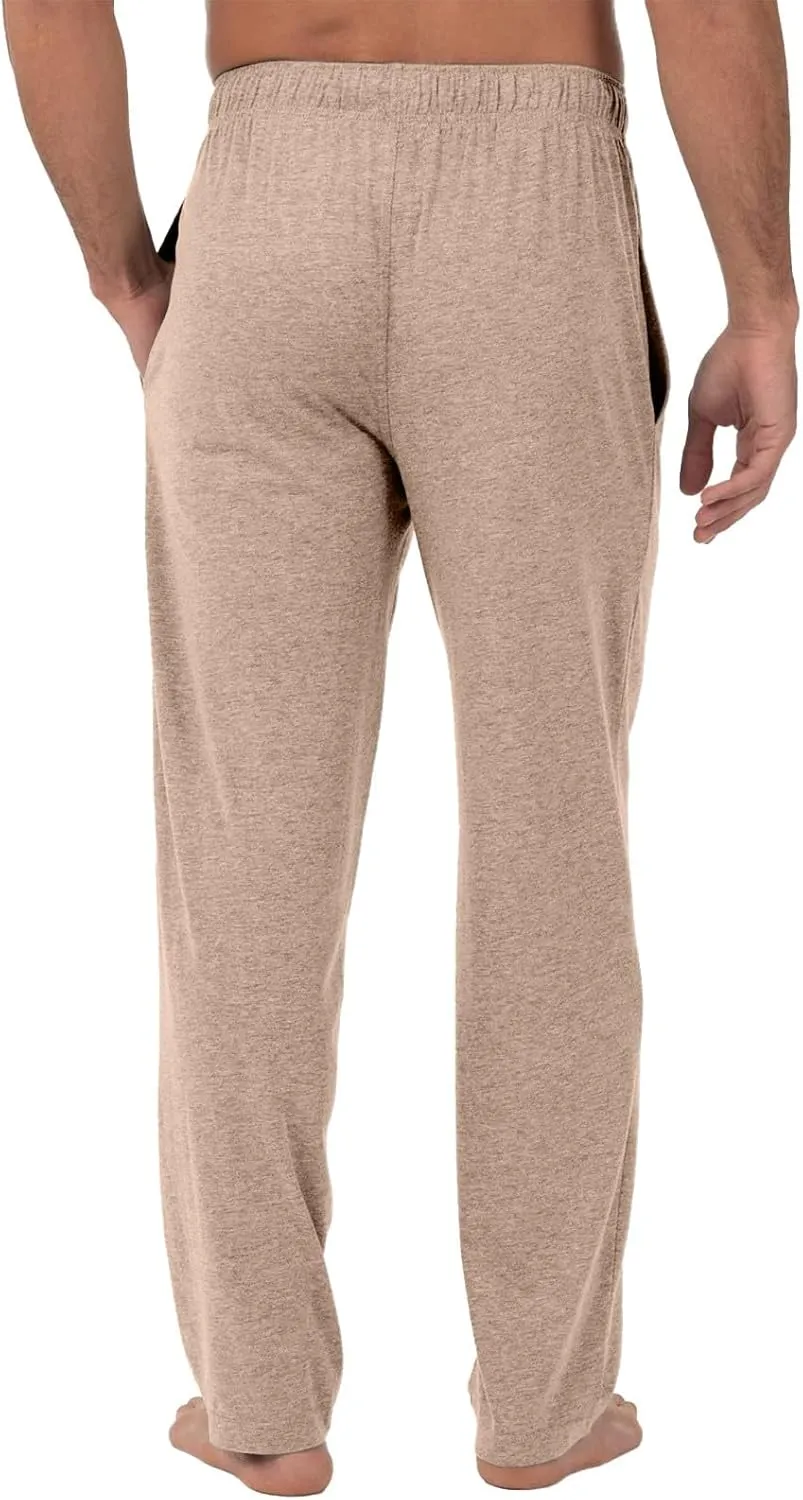 Mens Pajama Pants Soft Comfy Drawstring Waist Sleep Lounge Pants with Pockets Loose Cotton Pajama Bottoms Sleepwear