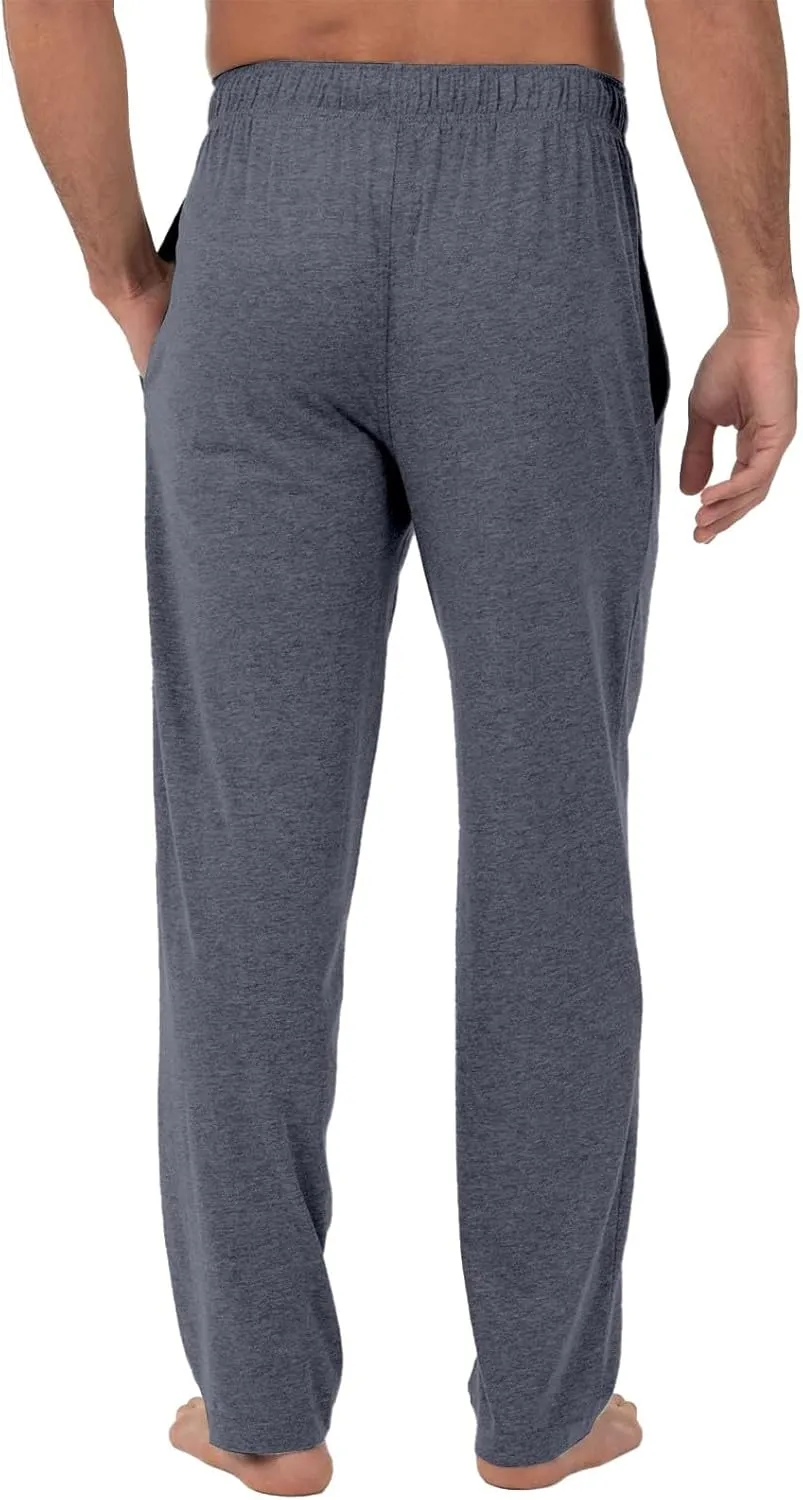 Mens Pajama Pants Soft Comfy Drawstring Waist Sleep Lounge Pants with Pockets Loose Cotton Pajama Bottoms Sleepwear