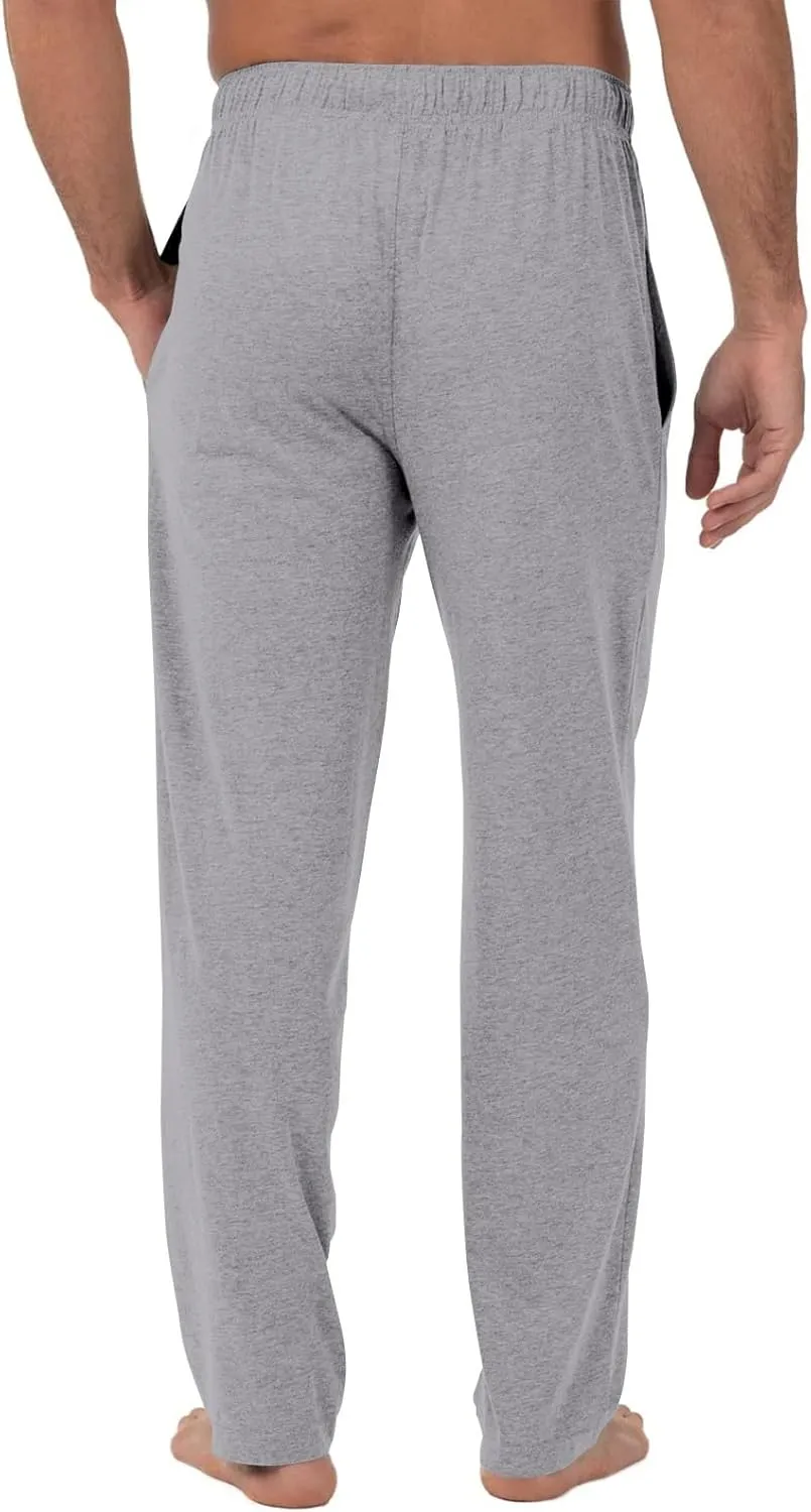 Mens Pajama Pants Soft Comfy Drawstring Waist Sleep Lounge Pants with Pockets Loose Cotton Pajama Bottoms Sleepwear