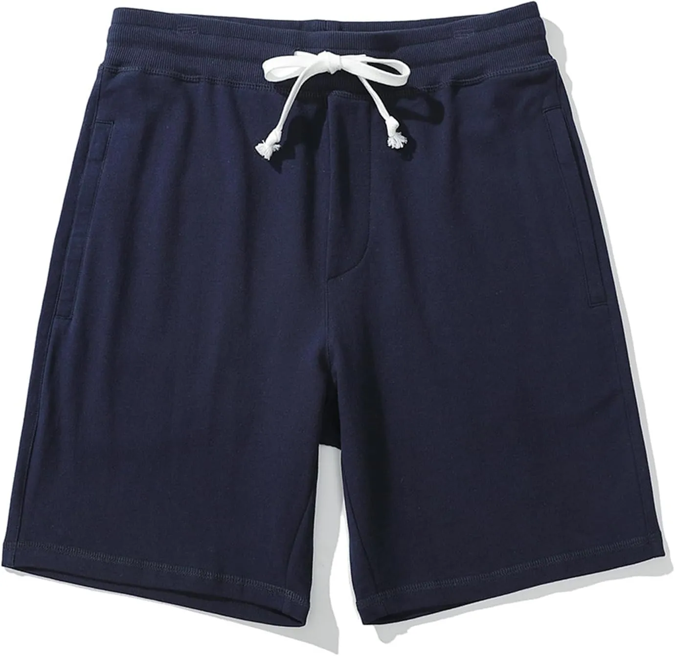Mens Pajama Shorts Sleepwear Cotton Jersey Knit Pajama Bottoms Lounge Shorts With Drawstring