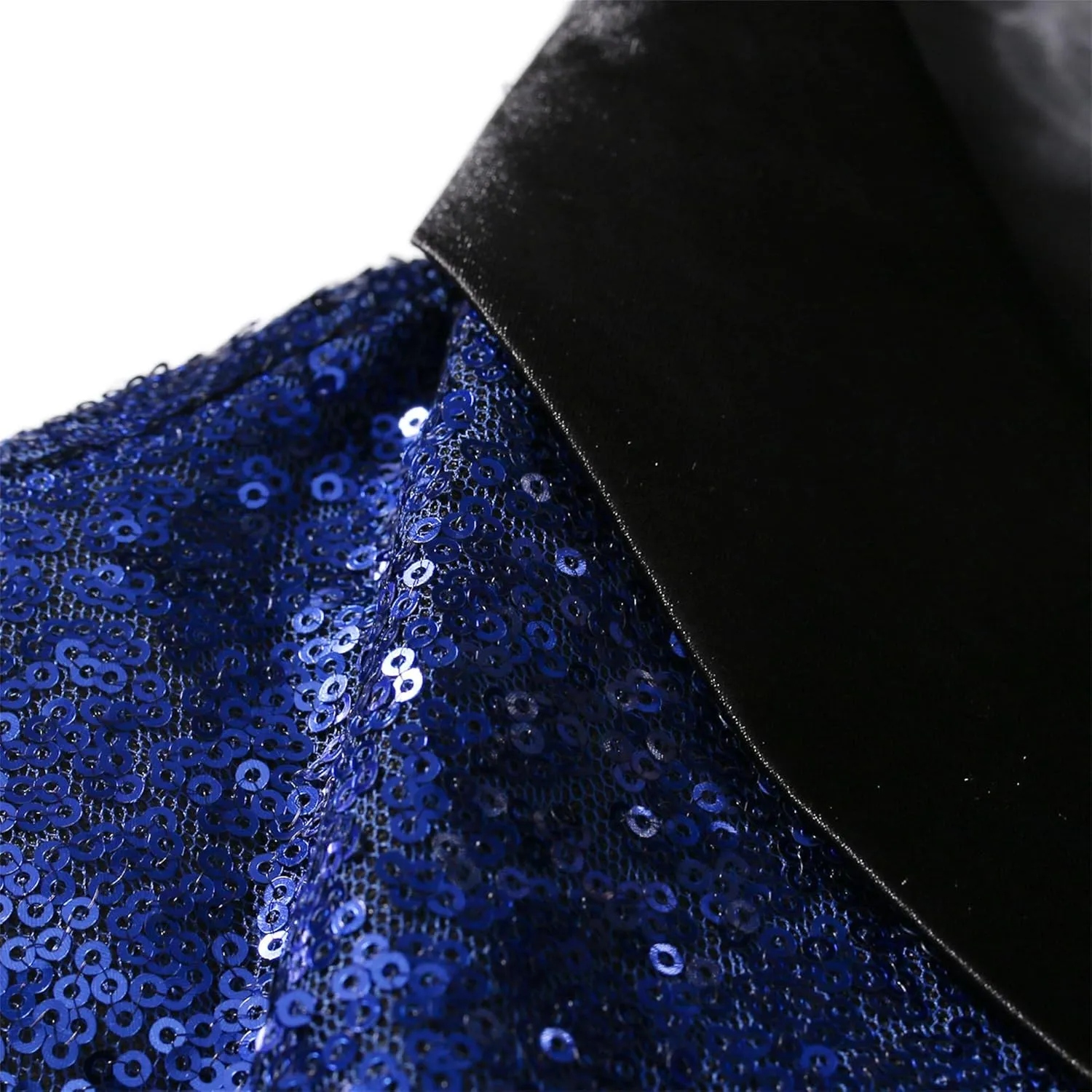 Men's Sequins Suit Jacket Slim Fit Shawl Lapel Blazer Sport Coats 1 Button Tuxedo Jackets for Prom Party Dinner
