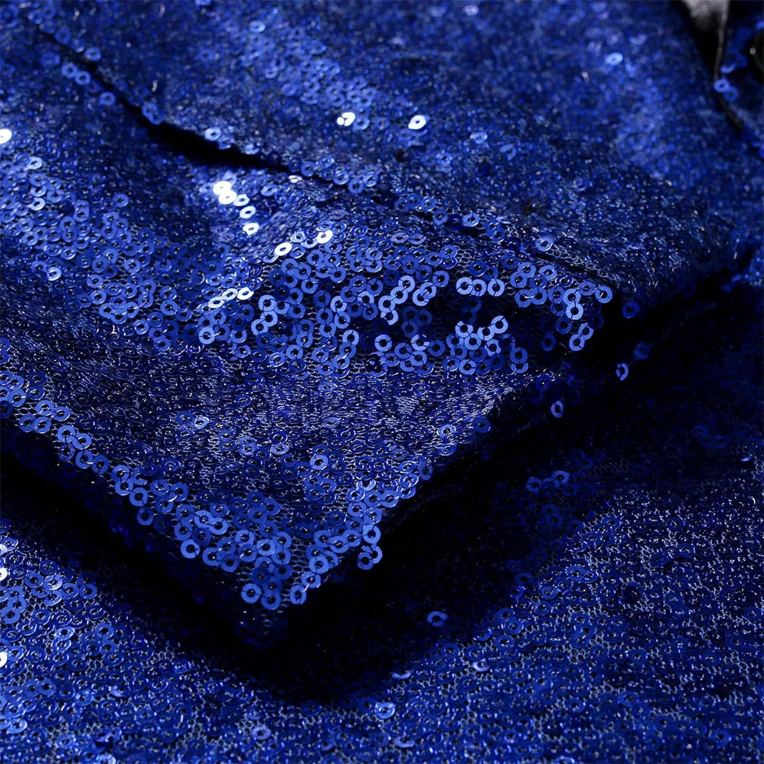 Men's Sequins Suit Jacket Slim Fit Shawl Lapel Blazer Sport Coats 1 Button Tuxedo Jackets for Prom Party Dinner