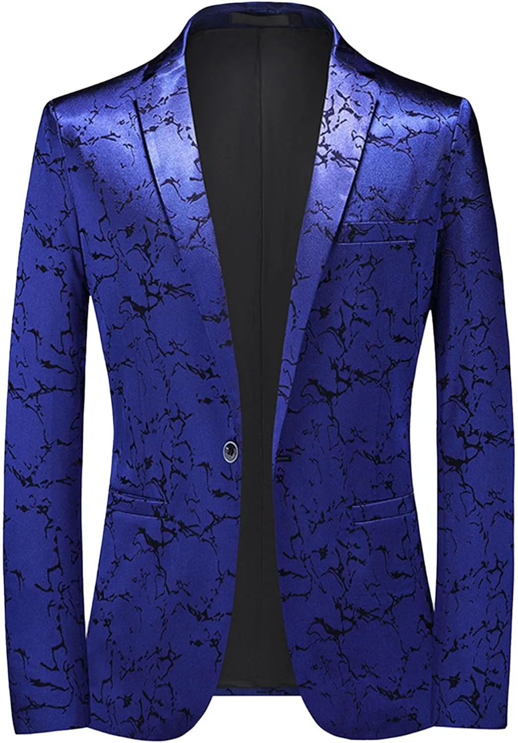 Men's Suit Jacket for Party Dinner 1 Button Slim Fit Notched Lapel Blazer Jackets Casual Business Sport Coat
