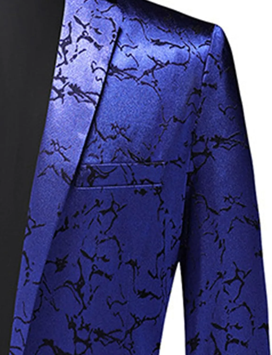 Men's Suit Jacket for Party Dinner 1 Button Slim Fit Notched Lapel Blazer Jackets Casual Business Sport Coat