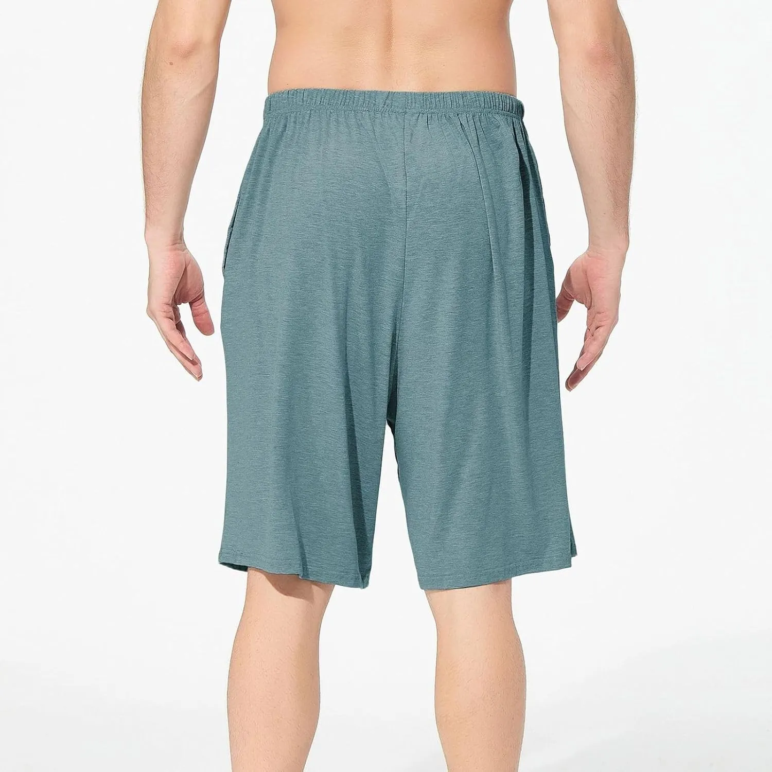 Men's Summer Pajama Shorts Cotton Pjs Comfy Thin Fall Spring Breathable Lounge Soft Stretchy Sleepwear
