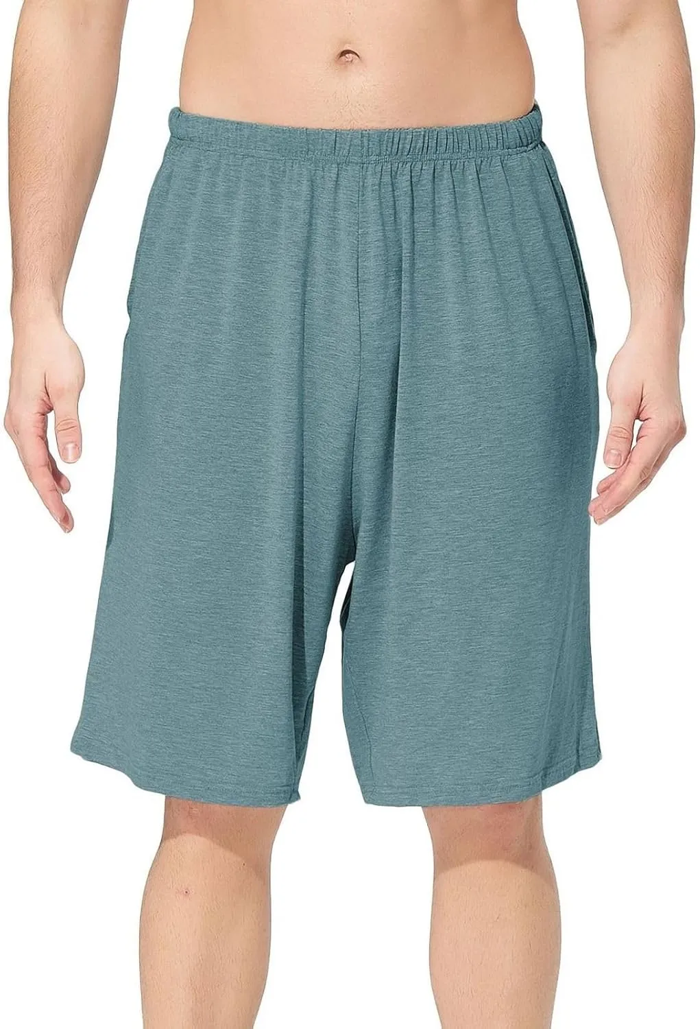 Men's Summer Pajama Shorts Cotton Pjs Comfy Thin Fall Spring Breathable Lounge Soft Stretchy Sleepwear