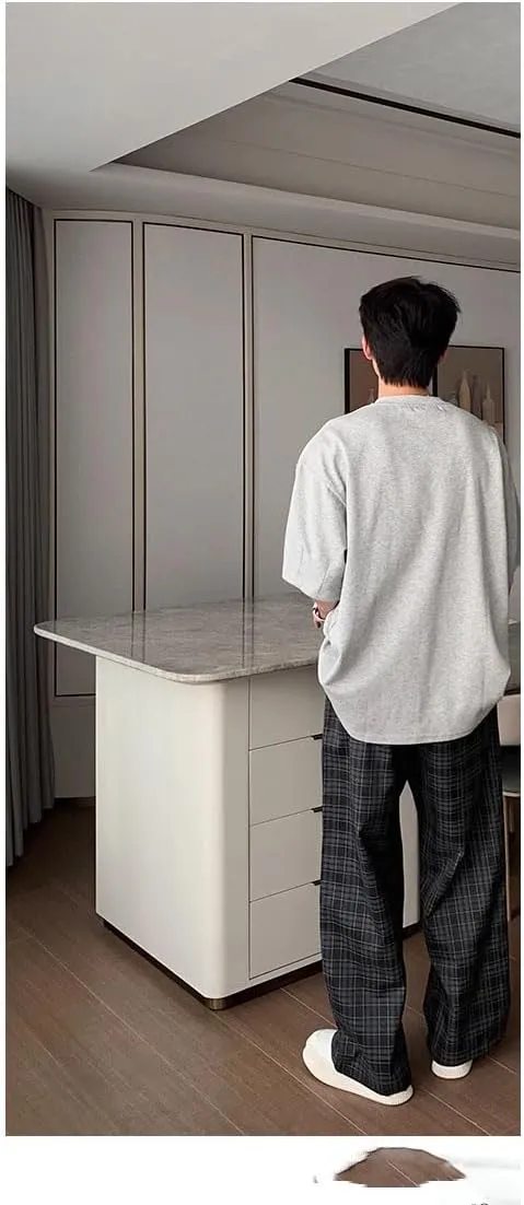 Men's Trouser Summer Thin Elastic Waist Straight Wide-Leg Pants for Men