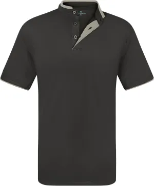 Mio Marino French Collar Henley Polo Shirt for Men – Lightweight - Moisture Wicking – Breathable Fabric