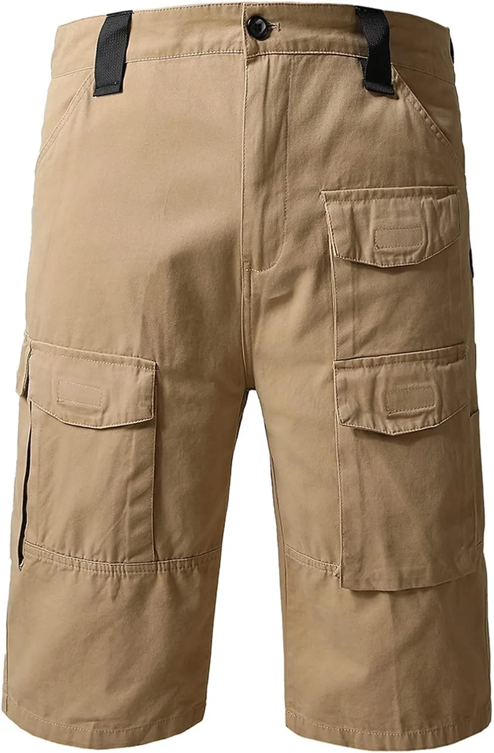 Muscularfit Cotton Mens Shorts Regular Big and Tall Multi Pockets Cargo Shorts 7" Inseam Summer Casual Sport Tooling Shorts
