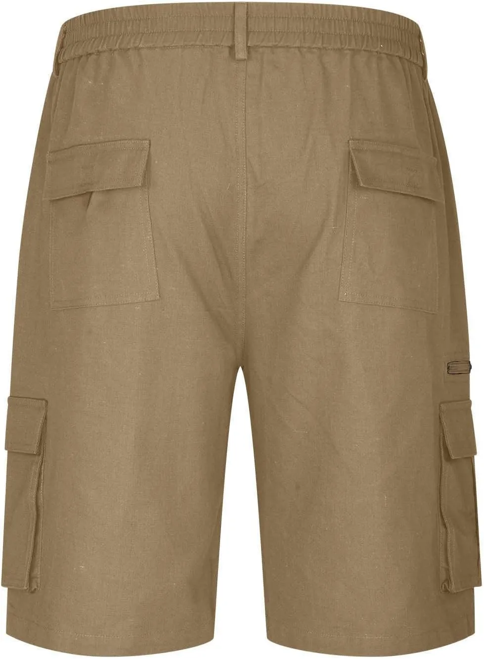 Muscularfit Tactical Shorts for Men 2024 Casual Multi Pockets Elastic Waist Chino Cargo Shorts Summer Athletic Beach Shorts