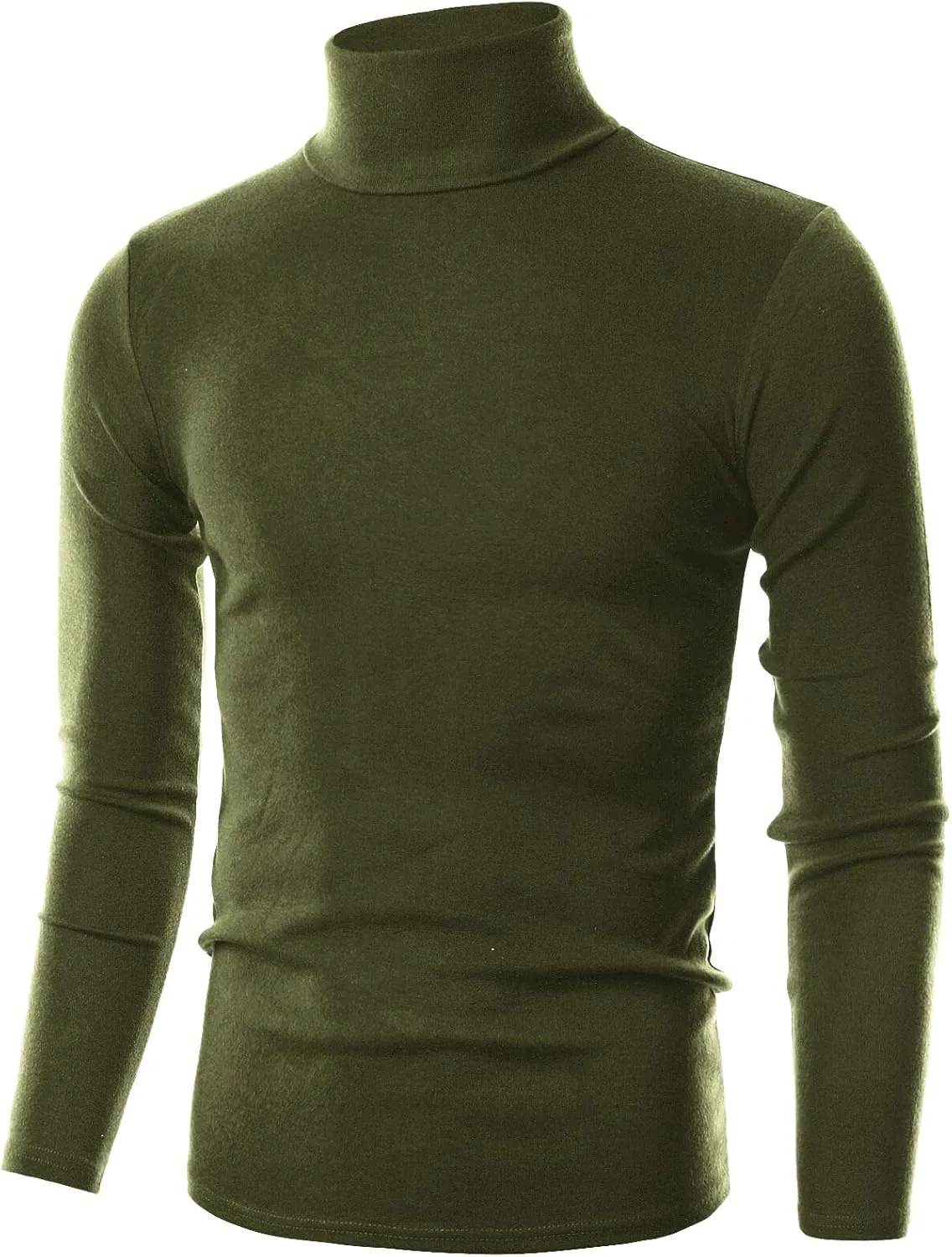 Ohoo Men's Slim Fit Turtleneck Sweater Lightweight Pullover