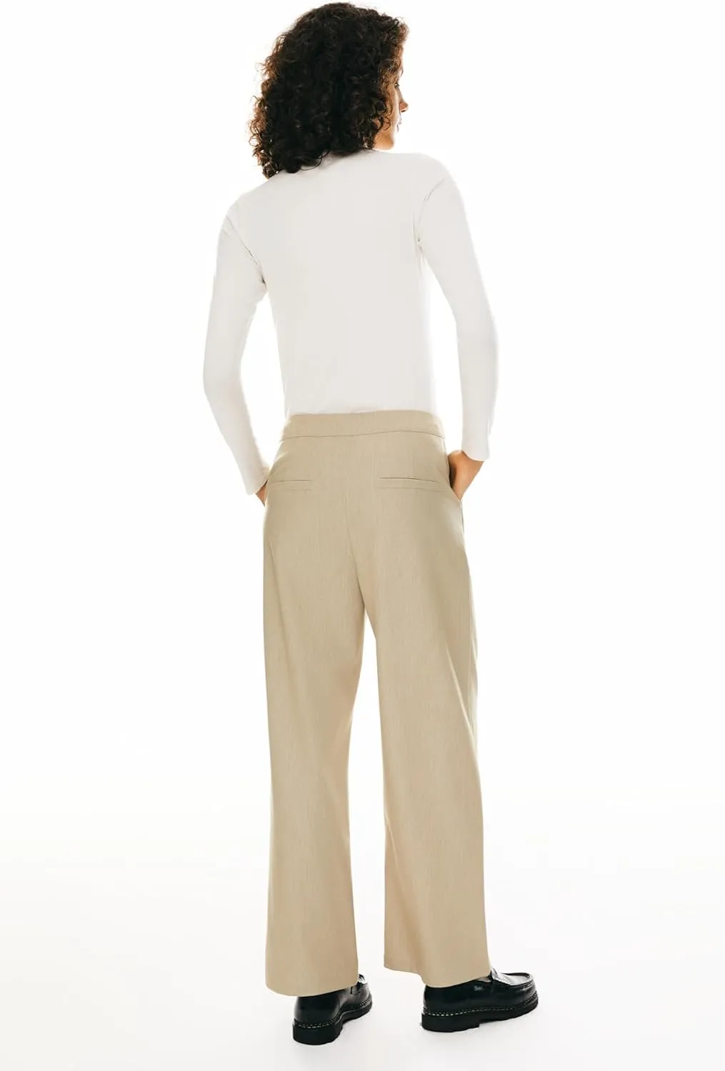 Orolay Women's High-Waisted Dress Pants Work Business Long Trousers Straight Leg Suit Pants