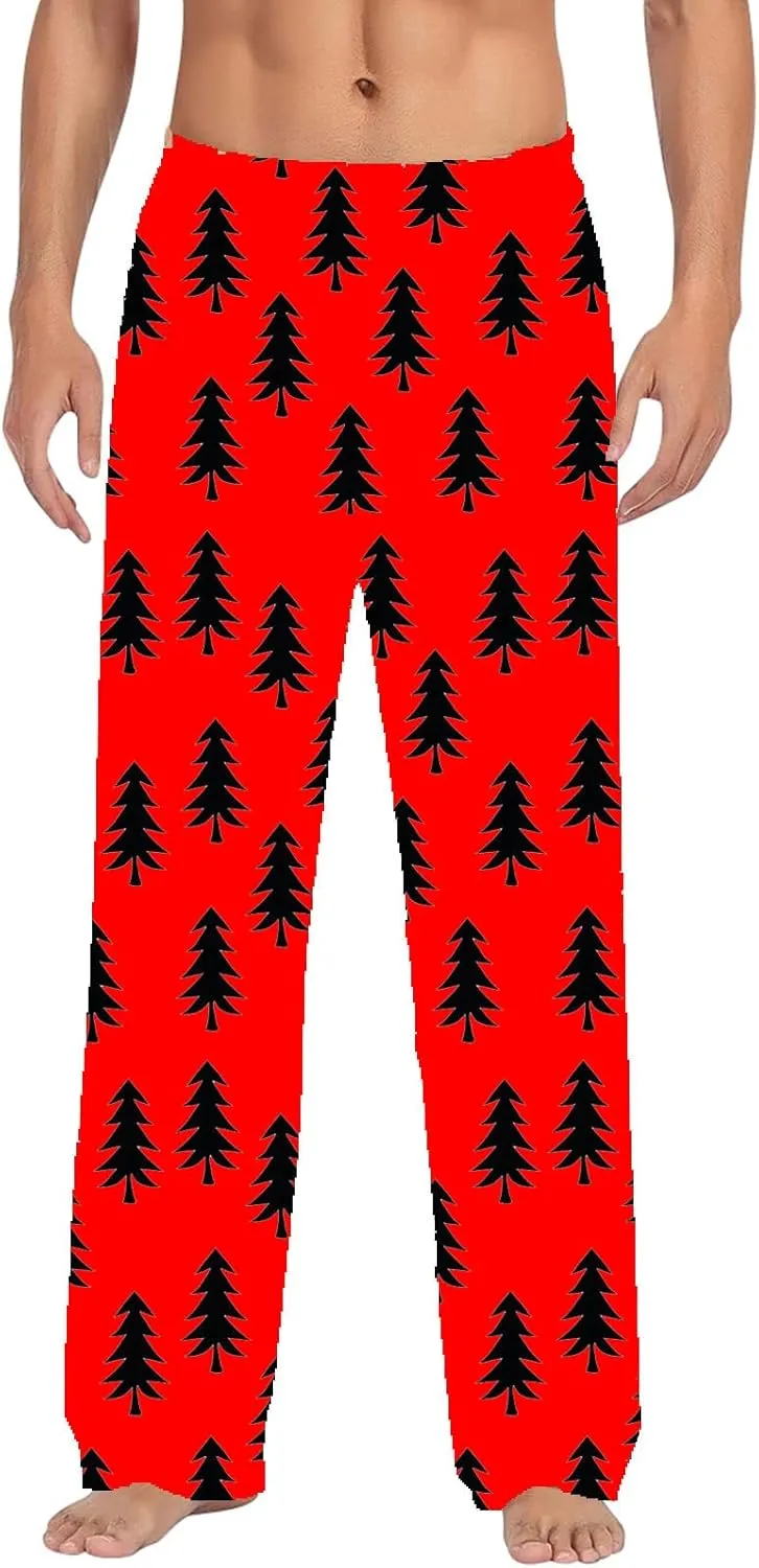Pajama Pants for Men, Men's Separate Bottoms Warm Plaid Lounge Men's Pajama Bottoms Soft Sleep Pants