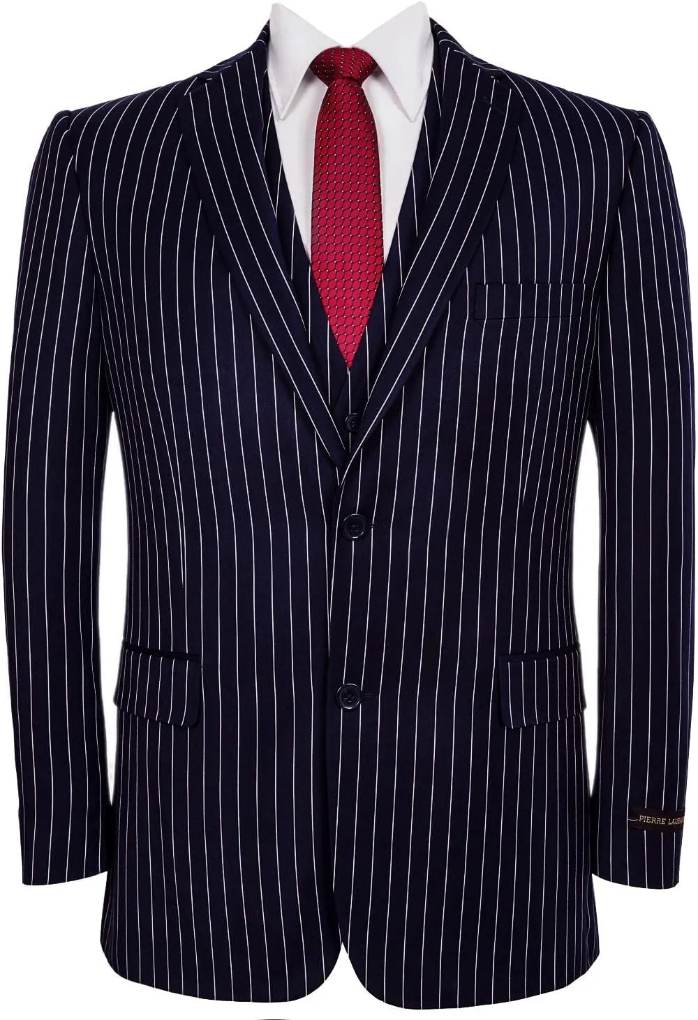 P&L Men's 3-Piece Classic Fit Dress Suits Tuxedo Blazer Jacket Tux Vest & Pants Set